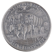 Frontiers: Westward Ho 1 oz Silber 2020 Antiqued Round Coin