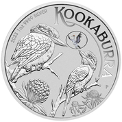 Kookaburra with Brolga 1 oz Silber 2023 Privy Mark (Brisbane Money Expo Anda Special)