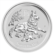 Lunar II: Jahr des Hund 1 oz Silber 2018