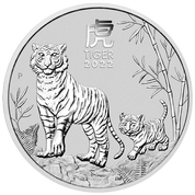 Lunar III: Year of the Tiger 5 oz Silber 2022
