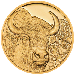 Mongolia: Bison 1/10 oz Gold 2025 Proof Coin