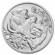 Niue: Apex Predators - Cougar vs Bear 1 oz Silber 2022