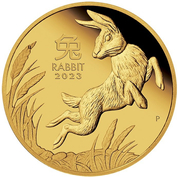 Perth Mint: Lunar III - Year of the Rabbit 1/4 oz Gold 2023 Proof  