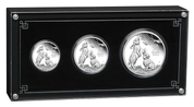 Perth Mint: Lunar III -Year of the Rabbit: Three-coin set Silber 2023 Proof  