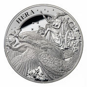 St Helena: Goddess - Hera and the Peacock 10 oz Silber 2022 Proof