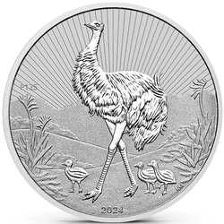 The Next Generation: Mother and Baby Emu 10 oz Silber 2024 Piedfort