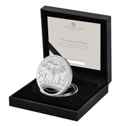 The Queen's Reign Honours and Investitures 2022 UK £5 Silber Proof Coin 