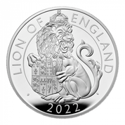 The Royal Tudor Beasts: Lion of England 5 oz Silber 2022 Proof