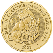 The Royal Tudor Beasts: The Bull of Clarence 1/4 oz Gold 2023