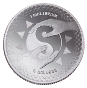 Tokelau: Equilibrium 1 oz Silver 2020