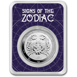 Tokelau: Zodiac Series - Cancer 1 oz Silber 2024 Slab