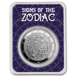 Tokelau: Zodiac Series - Pisces 1 oz Silber 2024 Slab