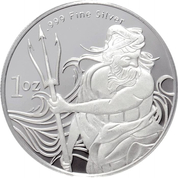 Trident 1 oz Silber Round Coin