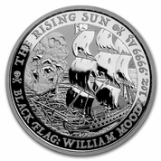 Tuvalu: Black Flag - The Rising Sun 1 oz Silber 2022