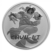 Tuvalu: Street Fighter - Chun Li 1 oz Silber 2022