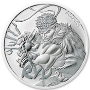 Tuvalu: Street Fighter - Ryu 1 oz Silver 2022