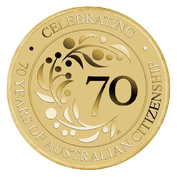  70 Years of Australian Citizenship Aluminium Bronze 2019