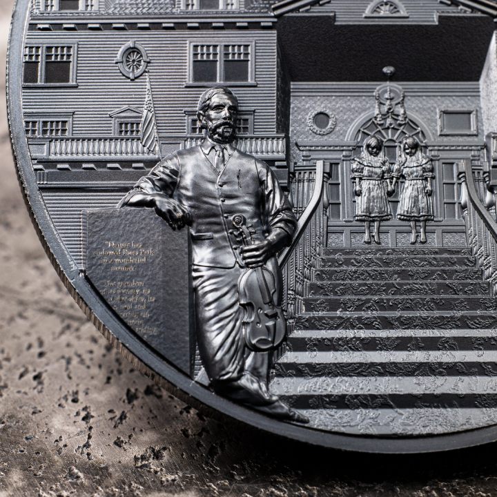  Cook Islands: Most Haunted Places - The Stanley 2 oz Silber 2023 Black Proof Ultra High Relief Coin