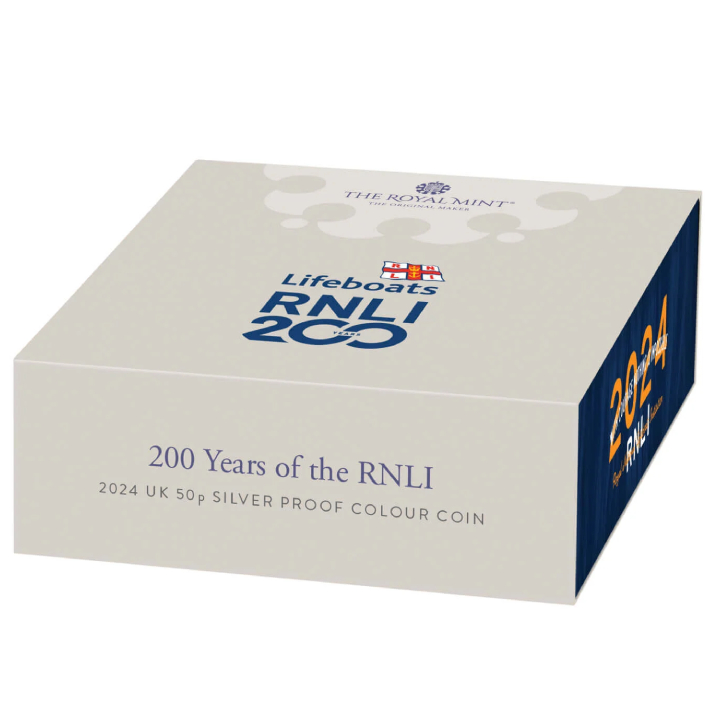 200 Years of the RNLI 2024 50p coloured Silber 2024 Proof 