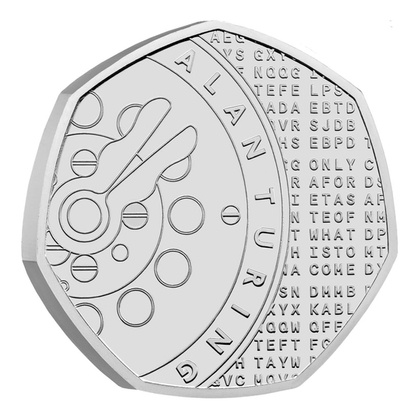 Alan Turing 2022 UK 50p Brilliant Uncirculated Coin