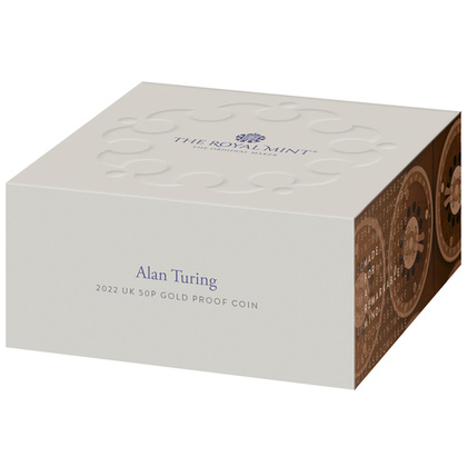 Alan Turing 2022 UK 50p Gold Proof