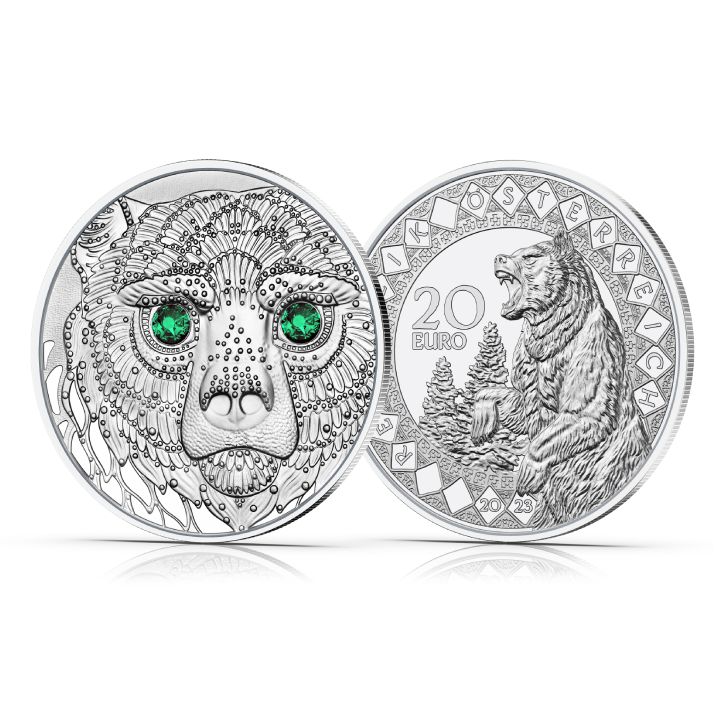 America - The Healing Power of the Bear 20 Euro Silber 2023 Proof