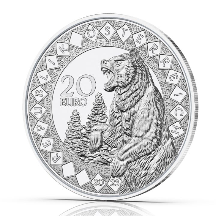 America - The Healing Power of the Bear 20 Euro Silber 2023 Proof