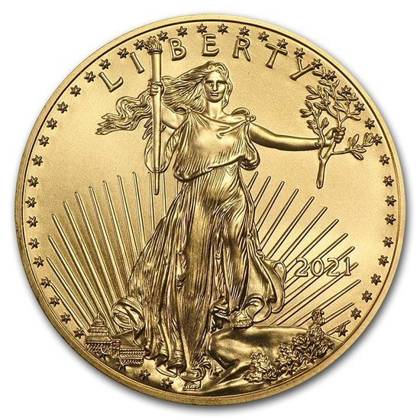 American Eagle 1 oz Gold 2021 PAKET 20 Stück
