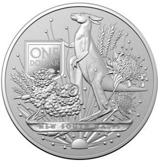 Australia's Coat of Arms - New South Wales 1 oz Silber 2022