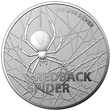 Australiens gefährlichste: Redback Spider 1 oz Silber 2020