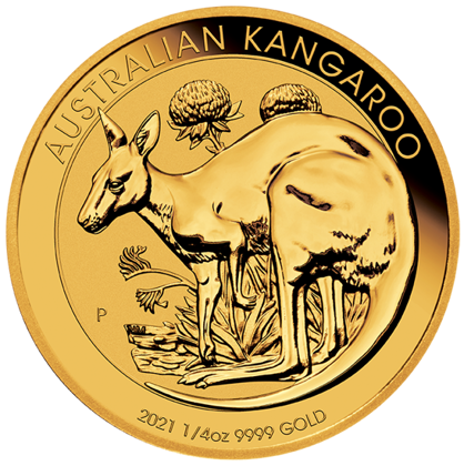 Australisches Känguru 1/4 oz Gold 2021