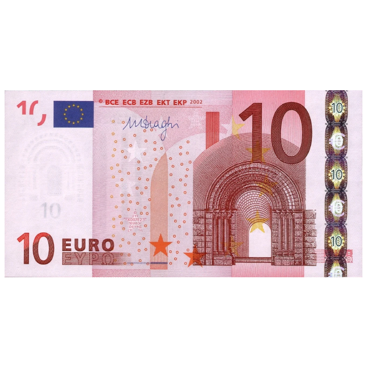 Banknote 10 Euro (10 EUR) 100 pieces