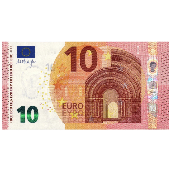 Banknote 10 Euro (10 EUR) 100 pieces