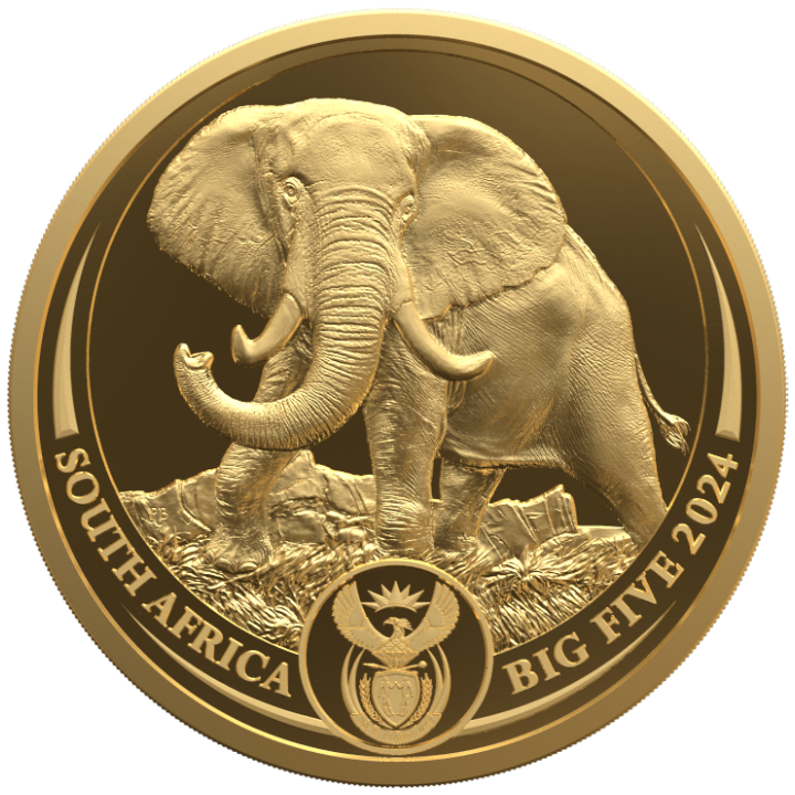 Big Five III: Elephant 1/4 oz Gold 2024 Proof