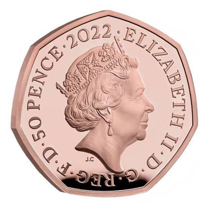 Birmingham 2022 Commonwealth Games UK 50p Gold Proof Coin