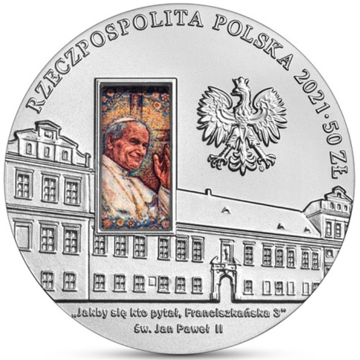 Bishop's Palace in Cracow - John Paul II 2021 PLN 50