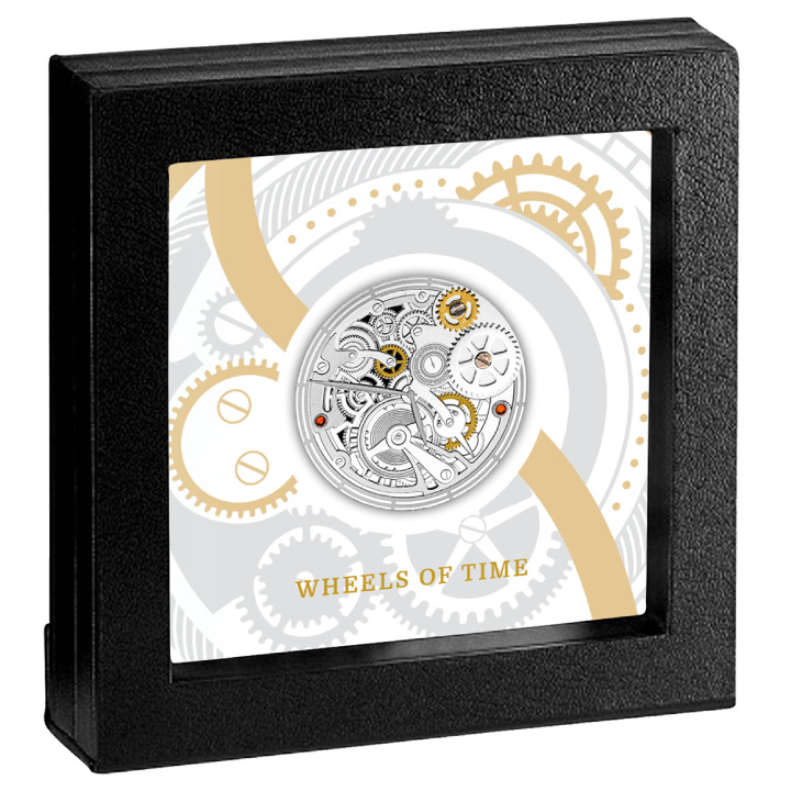 Cameroon: Wheels of Time coloured Silber 2022 Proof Coin