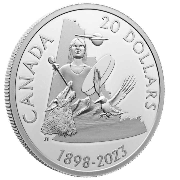 Canada: 125th Anniversary of Yukon $20 Silber 2023 Proof Coin 