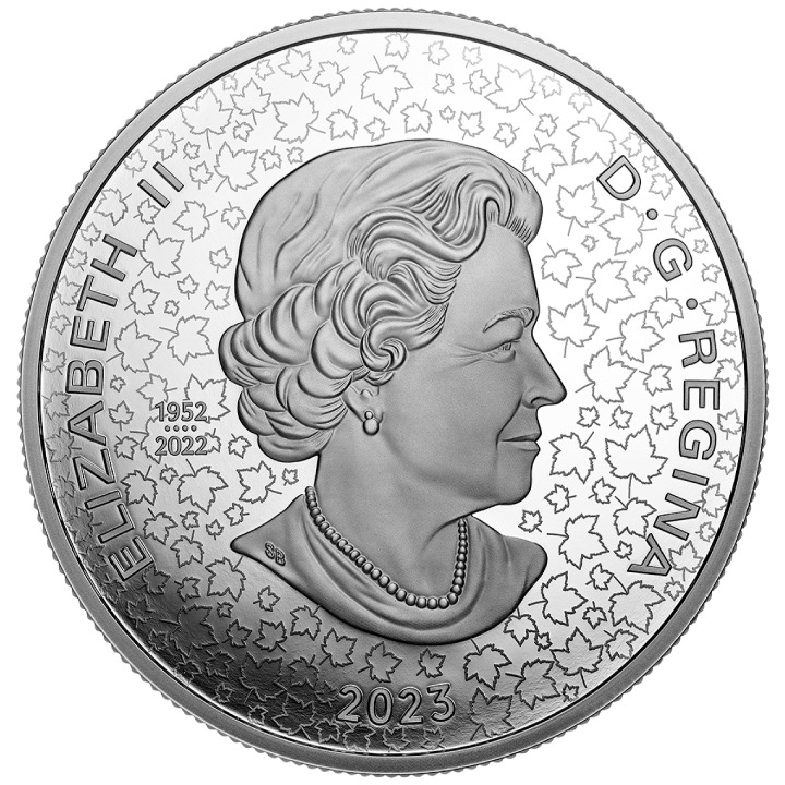 Canada: Curated Coin Colletion - RCMP $50 Silber 2023 Proof Ultra High Relief Coin