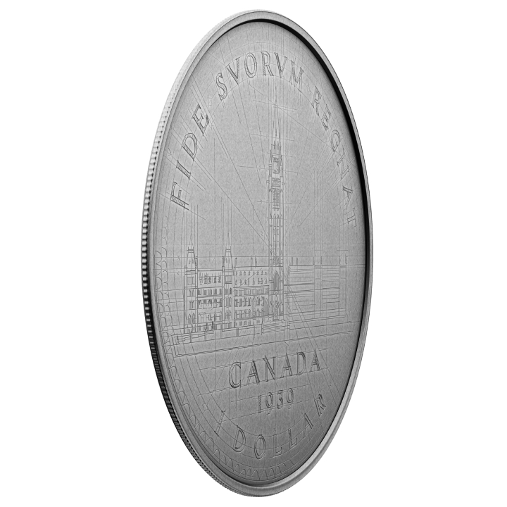 Canada: Emanuel Hahn’s Original Sketch - Parliament 5 oz Silver 2024 Antiqued Coin