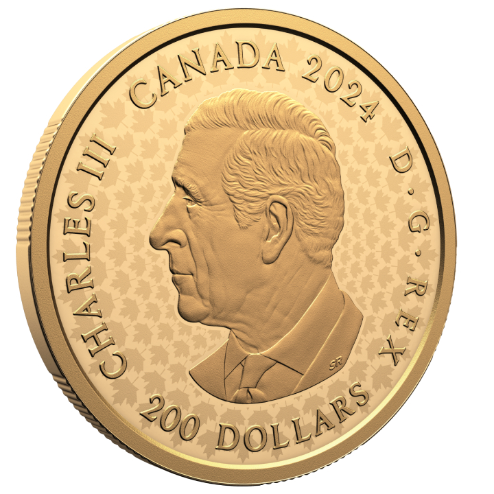 Canada: Great Hunters - Cougar $200 Gold 2024 Proof Ultra High Relief Coin