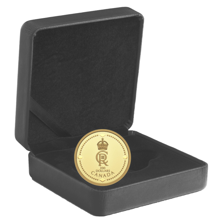 Canada: His Majesty King Charles III's Royal Cypher $200 Gold 2023 Proof 