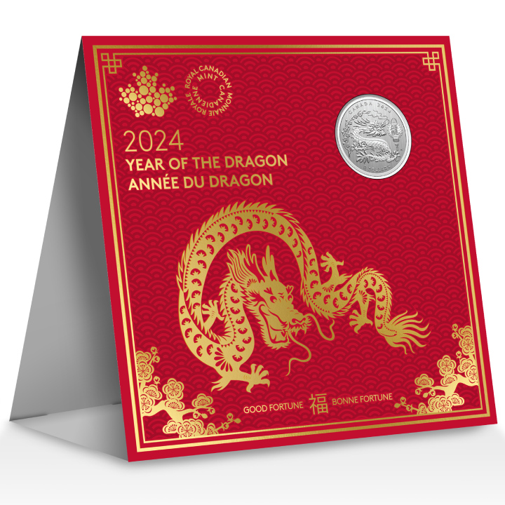 Canada: Lunar Year of the Dragon 1/4 oz Silber 2024 Specimen