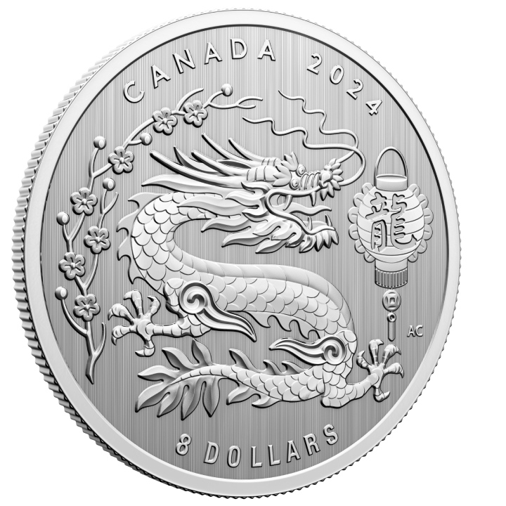 Canada: Lunar Year of the Dragon 1/4 oz Silber 2024 Specimen