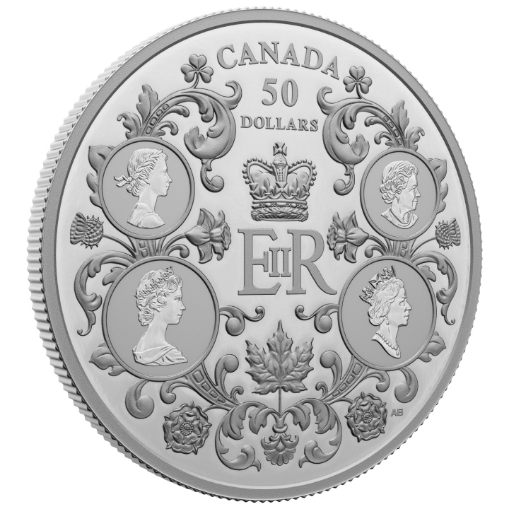 Canada: Queen Elizabeth II’s Reign $50 Silber 2022 Proof Coin 