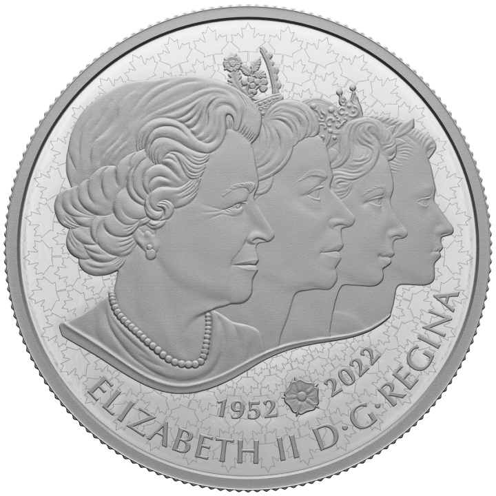 Canada: Queen Elizabeth II’s Reign $50 Silber 2022 Proof Coin 