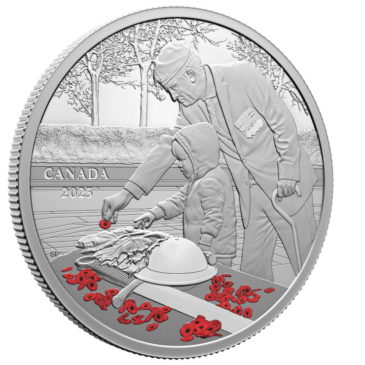 Canada: Remembrance Day coloured $20 Silber 2023 Proof Coin 