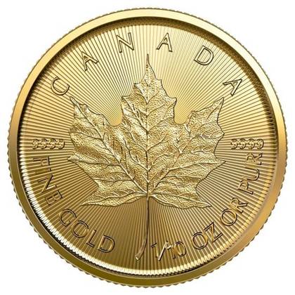 Canadian Maple Leaf 1/10 oz Gold 2022