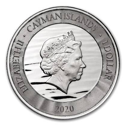 Cayman Islands: Marlin 1 oz Silber 2020