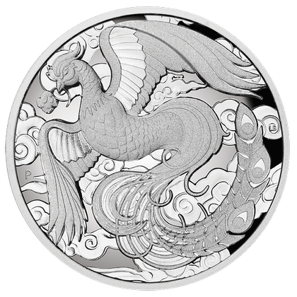 Chinese Myths and Legends: Phoenix 2 oz Silber 2022 Proof High Relief 